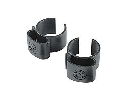 KOENIG & MEYER plastkabelklemmer til højttaler og lysstativer (til rør Ø 35-42 mm | 2 stk.) - i sort (21406-000-55)