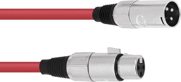 OMNITRONIC xlr kabel 5 meter 3pin rd