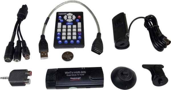 TV-stick Hauppauge WinTV-HVR-935HD Optagefunktion, inkl. DVB-T-antenne, inkl. fjernbetjening Antal tunere: 1