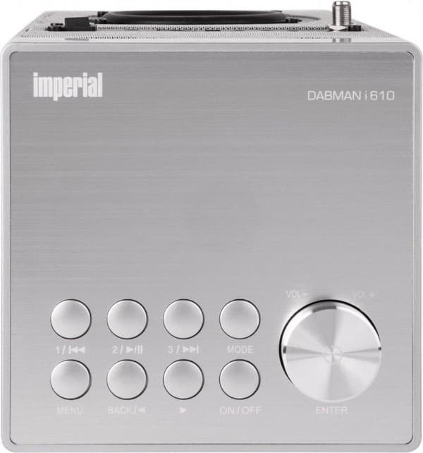 Imperial DABMAN i610 silber Bordsradio DAB+, DAB, Internet, FM DAB+, Internetradio, Bluetooth, Wi-Fi DLNA-kompatibel Silver