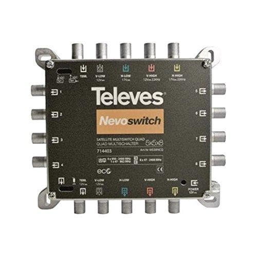 Multiswitch 12,70 cm (5") 8 støbt NEVO m.NT quad cask. MS58NCQ (MS58NCQ)