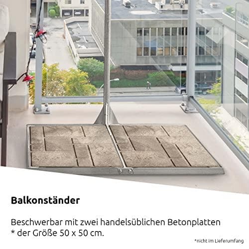 TECHNISAT 0001/1752 balkonstativ med 2 fortovsstøtter (0001/1752)