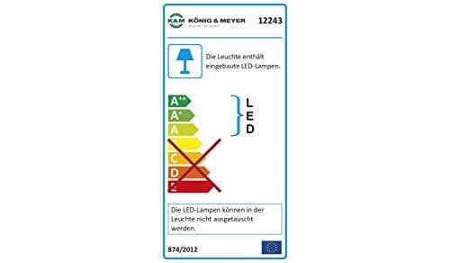 König & Meyer 12243 - black - plastic - LED - 700 lux - 2.5 cm - rechargeable (12243-000-55)