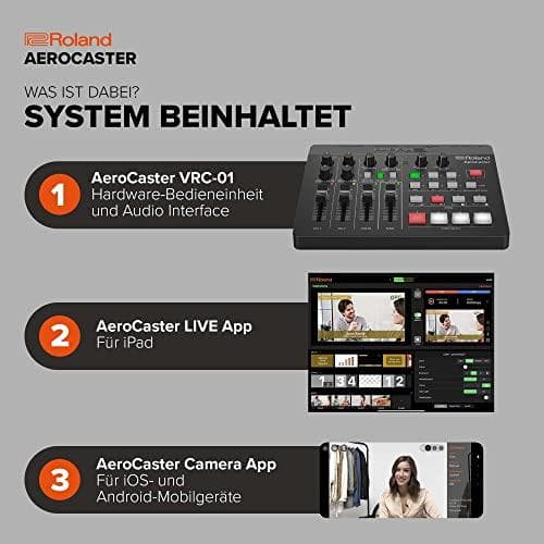 ROLAND VRC-01 – AeroCaster AV Streaming Mixer & Live Streaming System (424231)