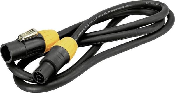 Eurolite IP T-Con XLR-liitäntäkaapeli [1x XLR-pistoke - 1x XLR-pistoke] 3 m musta/oranssi (30247754)
