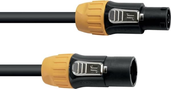 Eurolite IP T-Con XLR-liitäntäkaapeli [1x XLR-pistoke - 1x XLR-pistoke] 3 m musta/oranssi (30247754)