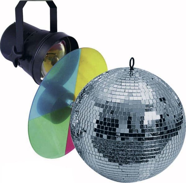 Eurolite Spegelkula set 20cm med nålfläck Flerfärgad (50101855)