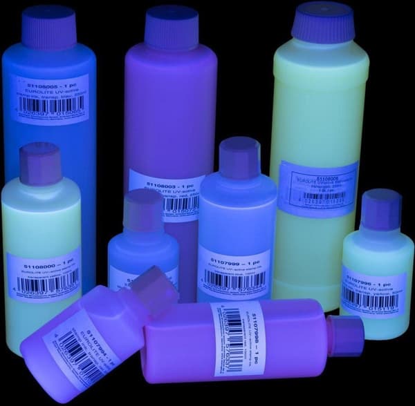 EUROLITE UV-aktivt stempelblæk, transparent gul, 50ml (51107996)