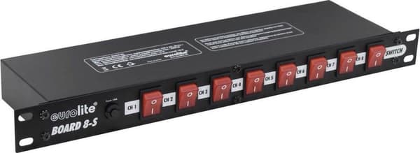 Eurolite 48,3 cm (19") board 8 x IEC fatninger
