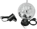 Miniatyrbillede 1 af 8: Eurolite spejlkugle sæt 200 mm med LED spot disco kugle (50101856)