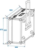 Miniatyrbillede 4 af 4: Transporttaske til 2x TS-150/TS-7/TS-255 (31000610)