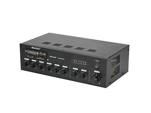 OMNITRONIC CPE-40P ELA blandningsförstärkare med MP3-spelare & IR FB, Bluetooth, 40 Watt RMS