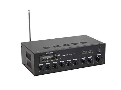 OMNITRONIC CPE-40P ELA blandeforstærker med MP3-afspiller & IR FB, Bluetooth, 40 Watt RMS