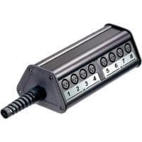 Neutrik fordelingsboks XLR sceneboks antal poler: 3 sorte NSB2B-12/4 1 stk (NSB2B-12/4)