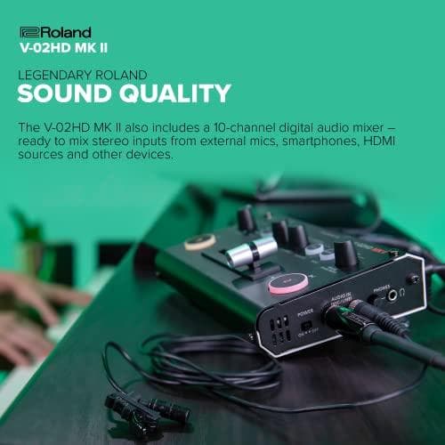 ROLAND V-02HD MK2 - Micro Video Streaming Switcher USB-C-lähdöllä (424321A38)