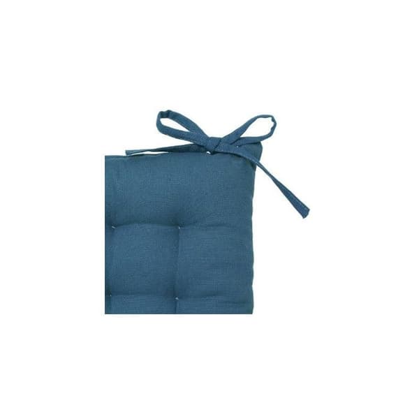 Stolsdyna med knutar 38 x 38 cm Atmosphéra - Ankblå