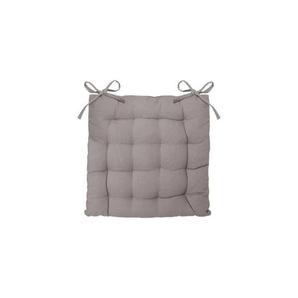 Stolsdyna med knutar 38 x 38 cm Atmosphéra - Grå