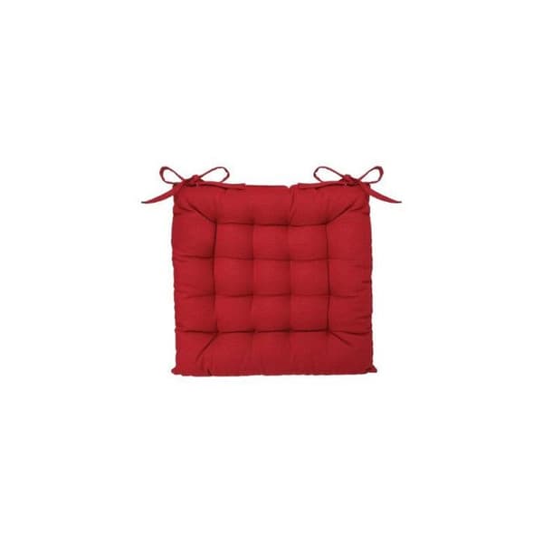 Stolsdyna med knutar 38 x 38 cm Atmosphéra - Röd