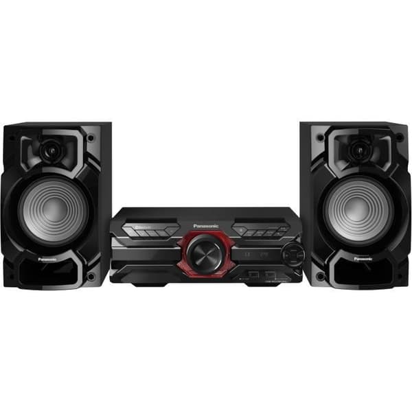 PANASONIC AKX320 - Mini Compact Hi-Fi-system - Bluetooth - 450W - Karaokefunktion, Dubbel USB - CD+FM-radio Svart