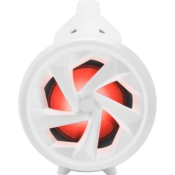 Bluetooth® högtalare med PARTY LITE ljuseffekter med mikrofon och Bigben White Handle