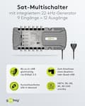 Miniatyrbillede 2 af 6: Goobay satellit multi-switch 9 indgange/12 udgange (64881)