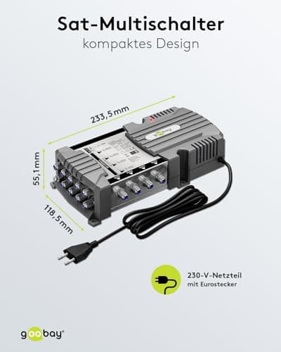 Goobay satellit multi-switch 9 indgange/4 udgange (64879)