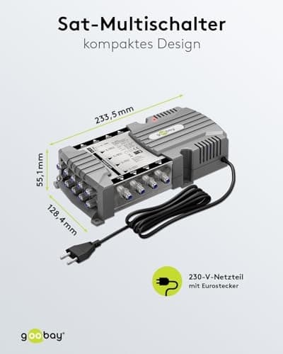 Goobay satellit multi-switch 9 indgange/8 udgange (64880)