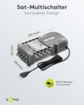 Miniatyrbillede 3 af 6: Goobay satellit multi-switch 9 indgange/8 udgange (64880)