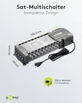 Miniatyrbillede 3 af 6: Goobay satellit multi-switch 5 indgange/16 udgange (64876)