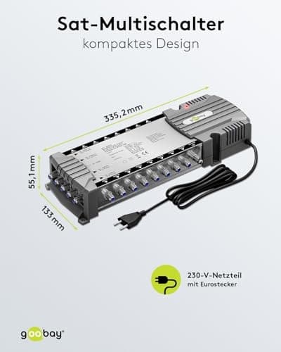 Goobay satellit multi-switch 5 indgange/16 udgange (64876)