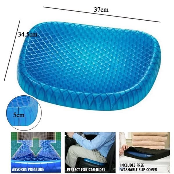 Sittdyna - Äggvakt - TPE gel - Ergonomisk - Bekväm - 37x34,5cm
