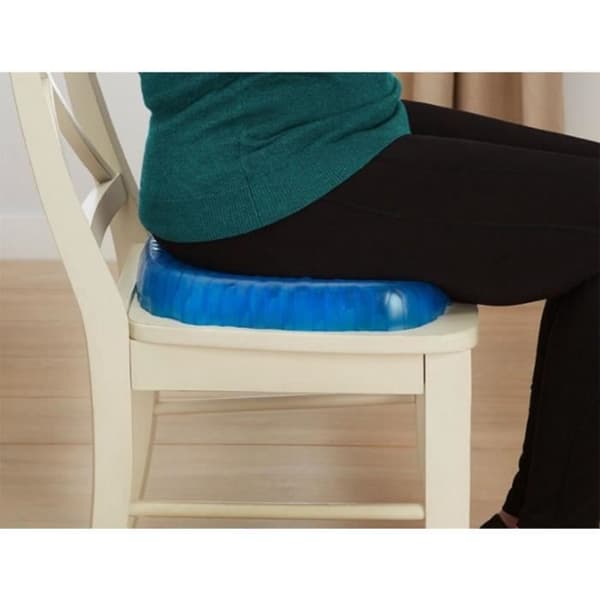 Sittdyna - Ortopedisk - Gel - Bekväm - Ergonomisk - Blå
