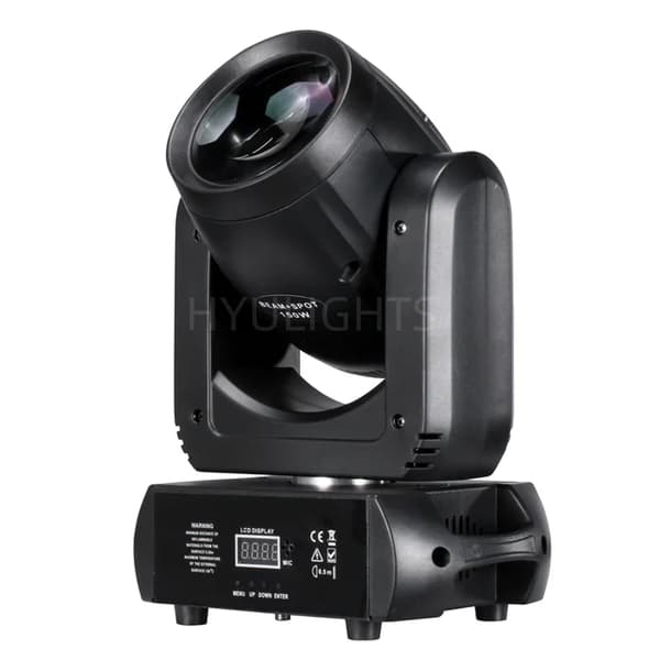 LED Moving Head-ljus, 150W Effekt, Stråle- och Spotljuseffekter, 2 st 150W Beam Spot, EU-kontakt