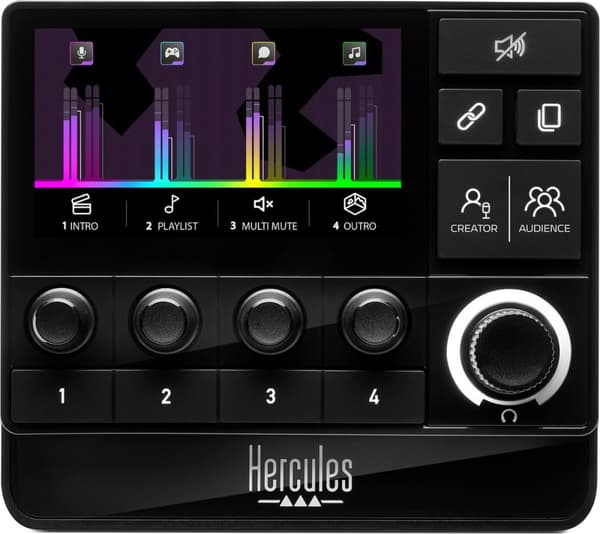 Hercules Stream 200 XLR Sort 9 knapper (4780934)