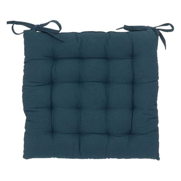 Stolsdyna med knutar 38 x 38 cm Atmosphéra - Blå