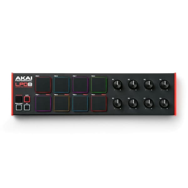 Äänenvaimenin Akai LPD8 MKII
