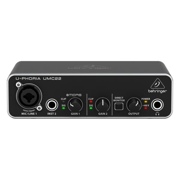 Audio käyttöliittymä Behringer UMC22