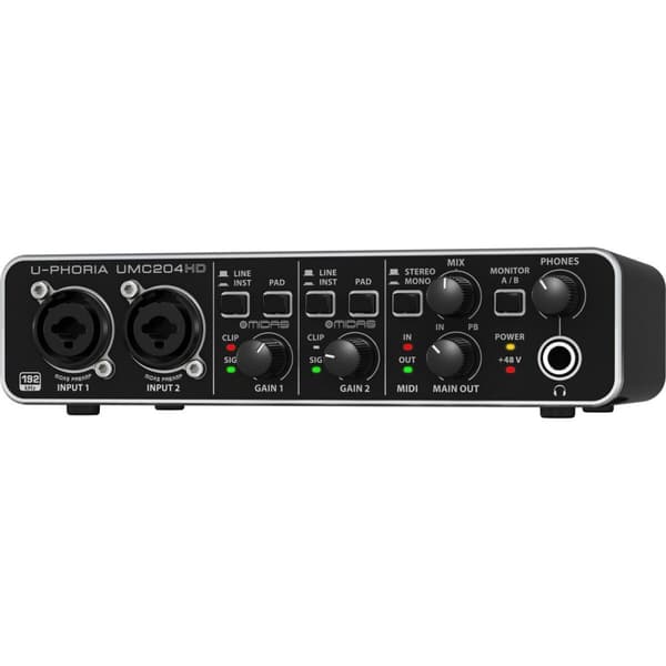 Audio käyttöliittymä Behringer UMC204HD