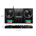 Miniatyrbild 3 av 4: HERCULES DJCONTROL INPULSE 500 - DJ-kontroller - Integrerat ljudgränssnitt och hårdvarumixer - 16 bakgrundsbelysta kuddar (RGB) - Svart
