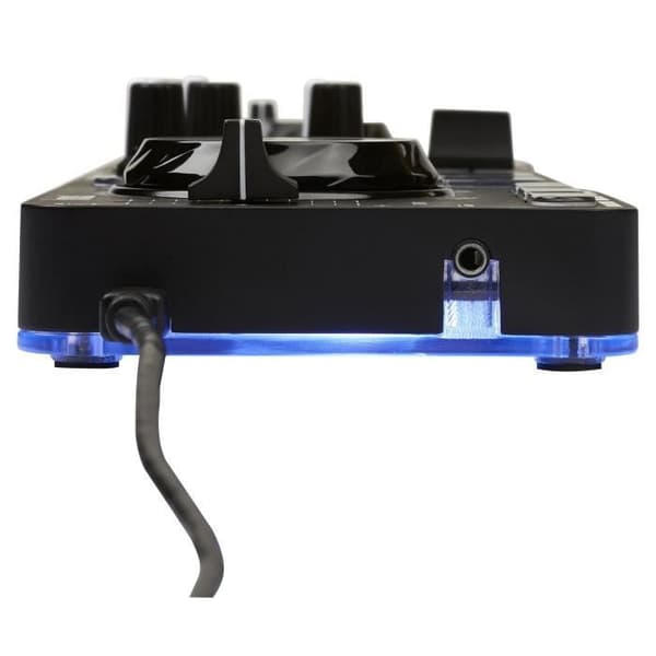 HERCULES DJ CONTROL STARLIGHT - Bärbar DJ-kontroll med USB-port - 2 kanaler - 8 pads - Inbyggd ljudkort - Serato DJ Lite ingår