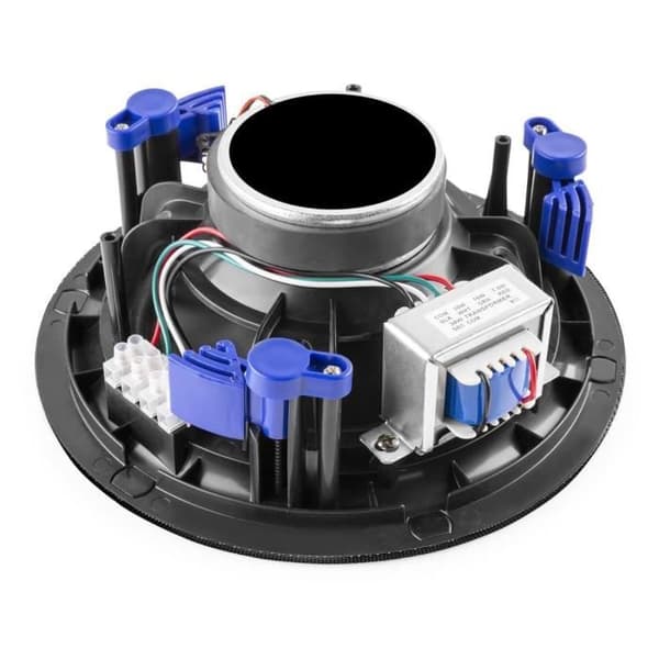 Power Dynamics NCSP6B Takmonterad högtalare 100V 6.5" 30 Watts – Svart, Metallgaller, Högtalare med snabbfäste