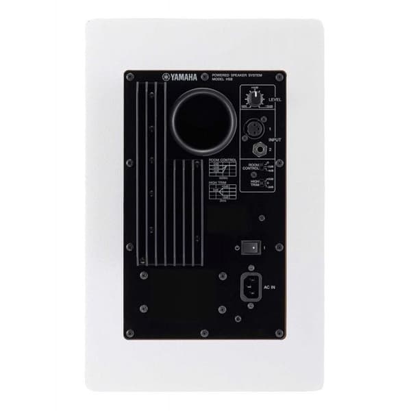 YAMAHA HS8 White Edition - Förstärkt studiohögtalare - Högpresterande 120W dubbelförstärkning - Frekvenser 38Hz - 30kHz