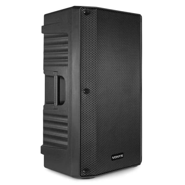 Vonyx VSA12BT Aktiv bi-amplifierad högtalare 12" – Effekt 800 Watt, Robust ABS-hölje, Montering på stativ eller på golvet