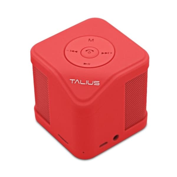 Talius - kubhögtalare - 3w - fm/sd/bluetooth - röd Röd