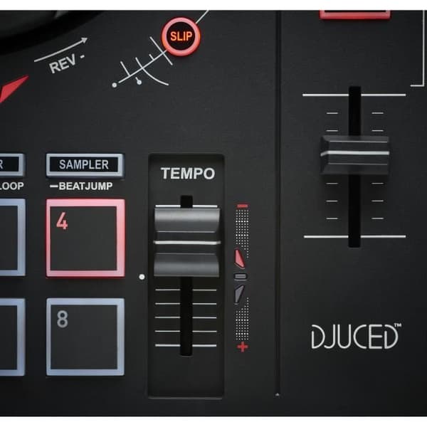 HERCULES InPulse 300 - USB DJ-controller - 2 spår med 16 kuddar och ljudkort