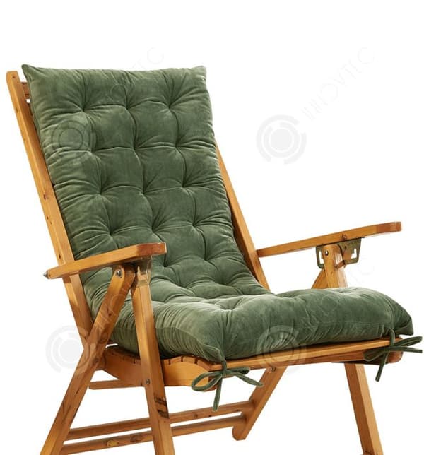 INN Stolsdyna 150x48cm Liggstol Förtjockad sittdyna med remmar Fällbar stolsdyna tillgänglig på båda sidor