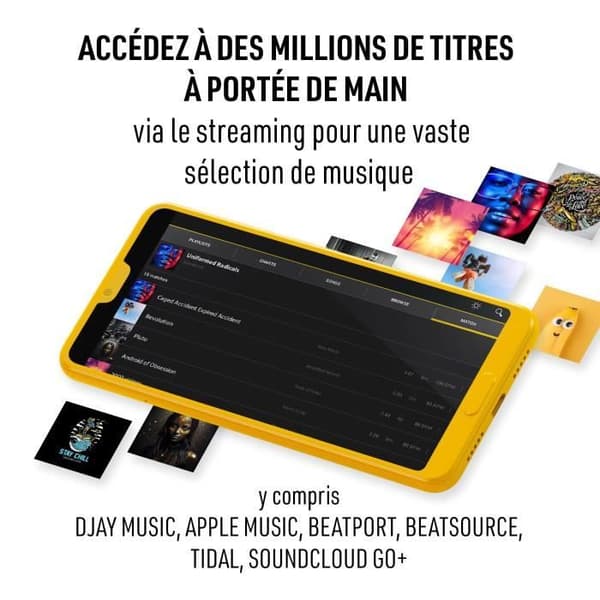 HERCULES DJ CONTROL MIX ULTRA - Bluetooth DJ-kontroller för smartphone (iOS och Android) - Trådlös