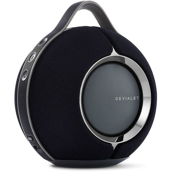 Ansluten Hi Fi-högtalare Devialet Mania Black med dockningsstation