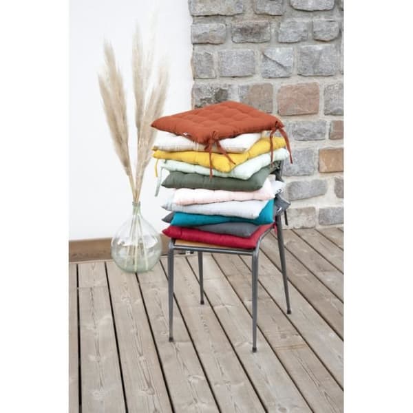Vadderad utomhussession avvisande - Anti-UV "Kala" i bomull 38 x 38 cm Effekten av fjärilen - Kala Granit
