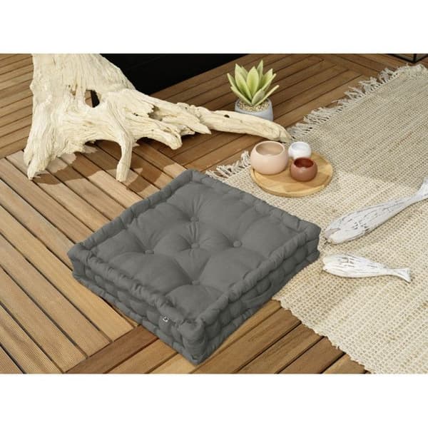 Utomhus golvskydd vattentålig - Anti-UV "Kala" i Bomull 50 x 50 x 10 cm l'Effet Papillon - Kala Granit